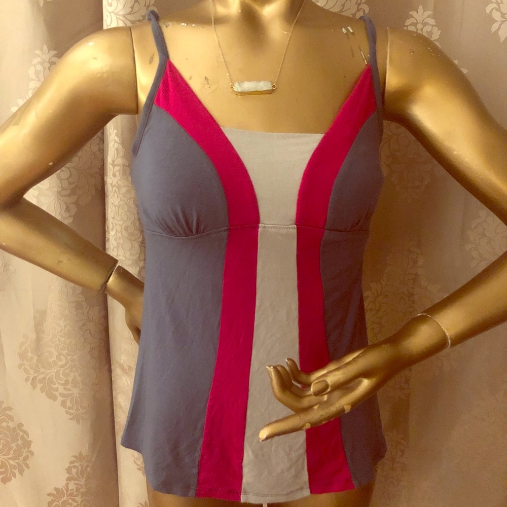 Banana Republic- Gray & Pink Tank, Small